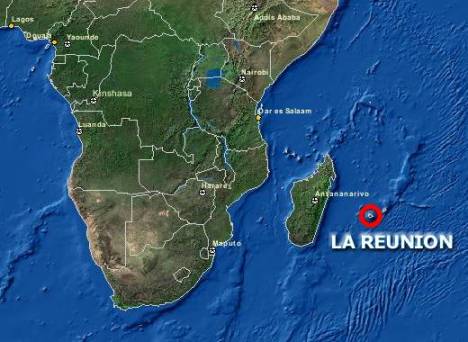 Map of La Reunion